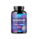Magnésium Glycinate 250mg - Supplément de magnésium chélaté à haute absorption - 100% Magnésium pur Glycinate - Stress, Sommeil, Coeur et Muscle Soutien de la santé - Non-OGM, Vegan, Sans gluten (120 comprimés)