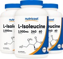 Nutricost L-isoleucine 2000mg per portie, 240 capsules per fles (3 flessen)