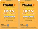 Vitron-c High Potency Iron Supplement Tablets 60 Ct (verpakking van 2)