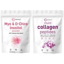 Micro Ingrediënten Multi Collageen Proteïne Poeder 2lbs & Myo & D-Chiro Inositol Powder Bundle 2 Pack 