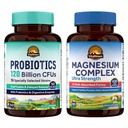 Vitalitown Probiotic + Magnesium Bundle (Pack of 2) Probiotics 120 Miljard (Item 1) & 6-in-1 Magnesium Complex (Item 2)