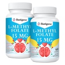 15 mg L Methylfolaat (5-MTHF) - Actief Foliumzuur verrijkt met vitamine B6 en B12-60 Vegetarische Capsules - Non-GMO, Glutenvrij