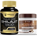 WELNESS LABSRX Shilajit Pure Himalaya Capsules 15.000 mg - Paddestoel Koffie Blend