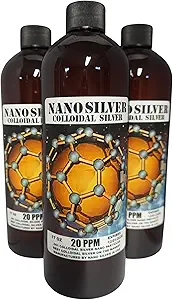 Nano Siver- Onbewerkte zilveren flessen 