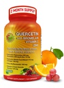 Quercetine met bromelaïne vitamine C en zink verrijkt met biologische Whole Foods - 1215mg per portie - quercetine Phytosome 500mg Capsules met gember en flavonoïden voor Immune Ondersteuning - 120 Tel.