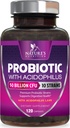 Probiotiques 50 milliards d'UFC par portion - 10 souches + prébiotiques - Santé digestive, Gut & Immune Support - Soutien Constipation occasionnelle, gaz et ballonnement pour les femmes et les hommes Plateau stable - 120 capsules