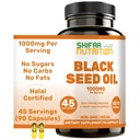 SHIFA NUTRITION Halal Black Seed Oil 