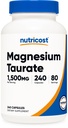 Nutricost Magnesium Taurate 1.500mg; 240 Capsules - Glutenvrij, Non-GMO, Veganistisch, 80 Servers