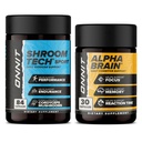 ONNIT Premium Alpha Brain Bundle - Nootrope Brain Supplement (30 Tel) voor Focus, Concentratie & Geheugen + Shroom Tech Sport voor Oefening, Energie & Cardiovasculaire Prestaties (84 Tel.)