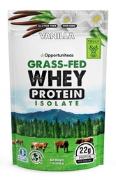 Opportuniteas Grass Fed Vanille Wei Proteine Isolaat Poeder - 22g Proteïnepoeder zonder kunstmatige zoetstoffen, Hormone-vrije koeien, Niet GGO - 1lb