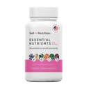 Vegan multivitaminen voor vrouwen - Eenmaal daags - 28 voedingsstoffen - Boost energie, slaap, haar, huid, nagels & verminder Cravings - Keto, Veganist, Glutenvrij, VS, 2 maanden levering