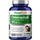 NusaPure Chlorophylle 200:1 Extrait, 150 mg Équivalent à 30 000 mg par gélule 120 Caps végétariens (non OGM, végétalien)