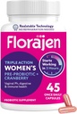 Florajen Vrouwen Probiotica, Prebiotica, & Cranberry Supplement voor Vaginale Gezondheid, Immune Ondersteuning, & Digestieve Wellness - 30-Count