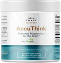 Sun Coast Science Sun Coast Sciences AccuThink - Gepatenteerd Magnesium Hersenen - 2.64oz Geheugen Supplement Hersengezondheid, Slaap, Mood Boost - Cognitieve Ondersteuning Supplement Magnesium Threonate Vitamine C