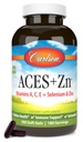 Carlson - ACES + Zn, Vitaminen A, C, E + Selenium & Zink, Multivitamine met Zink, Cellular Health & Immune Support, Selenium Multivitamine, Antioxidant, 360 Softgels