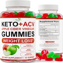 Keto ACV Gummies Geavanceerd gewichtsverlies - ACV Keto Gummies voor gewichtsverlies - Keto Gummy Supplement voor vrouwen en mannen - Reiniging - Detox - Apple Cider Vinegar - Made in USA