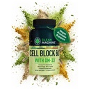 Bloc cellulaire CLEAN MACHINE 80 - Supplément de soutien à la testostérone végane naturelle, Estrogen, DHT & Cortisol Blocker - Supplément santé de la prostate avec KSM-66 Ashwagandha - 60 capsules Veggie