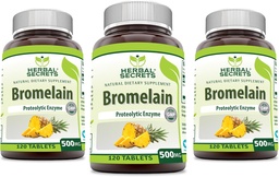 Kruidengeheimen Bromelain 500 Mg 120 tabletten Supplement 