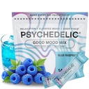 Easy Alcohol Alternatief met Buzz - Calming Kava Drink Mix (14x5,5g) Flavored Kava Powder - Calming Drink Powder Packets - Easy Open Single Serving Drinks - 14 Calm Packets - Blue Raspberry