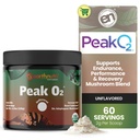 EarthNutri PeakO2 Trainingssupplement - Paddenstoelsupplement voor pre-workout endurance en atletische prestaties Geen toevoegingen, geen fillers Ondersteunt uithoudingsvermogen, sterkte en herstel - 60 porties
