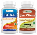 Best Naturals BCAA 3200mg & Zink Citroen 30 mg