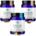 Ora Organic Protein Powder Vanille, Chocolade & Vanilla Chai Bundle: 21g Plant Based, Vanille, Vanilla Chai, 20 Servers + 22g Plant Based, Chocolade, 20 Servers