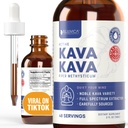 Rejuvica Health Kava Kava Root Extract Supplement - actif Kava Kava - Potent Relaxation et calme - Extrait liquide - Piper Methysticum - Noble Variety - Kavalactone naturelle - 48 portions