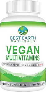 Meilleurs Multivitamines Vegan Naturelles Terre avec 80 nutriments clés pour le bien-être et la vitalité 30 Compte