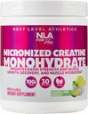 Haar Creatine Monohydraat Gemicroniseerd voor vrouwen (30-5g Servings)-Grote Proeverij Citroen Lime Sorbet Gearomatiseerd-Lean Spiergroei & Workout Herstel, Boost Performance- Vegan, Geen Bloating of Water Retention