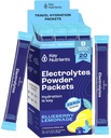 KEY NUTRIËNTEN Multivitamine Electrolytes Powder Packets - Delicious Blueberry Lemonade 20 Pack Hydration Packets - Travel Hydration Powder - No Sugar, No Calories, Glutenvrij - Made in USA