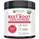 Biologische Beetwortelsappoeder - 20:1 Concentratie bietenpoeder Biologische - Oplagesteun - Rijk aan stikstofoxide - Koudgeperst 100 porties bietenwortelpoeder Supplement- 12.3oz