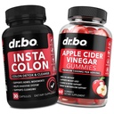 Colon Cleanser Detox & ACV Apple Cider Vinegar Gummies - 15 dagen Colon Cleanse Pills Poop Flush & ACV Gummies Supplements - Bowel Movement Supplements for Intestinal Mtomach Bloating Gut Support