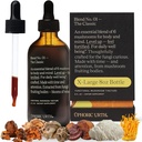 Blend No.1-6 Paddestoel Blend Tinctuur Reishi, Chaga, Lions Mane, Turkije Tail, Cordyceps, & Shiitake, natuurlijke ondersteuning Immuniteit Booster, Verhoog Energie & Cognitieve Functie (240 Servers)