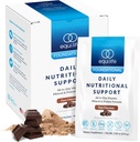 Equilife Daily Nutritional Support, All-in-One Multivitamine Maaltijd Vervanging, Pure Chocolate Smaak, 15G Plant Proteïne, Ondersteunt de algehele wellness Inclusief energie, spijsvertering, & huid, 14 Packets