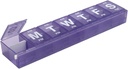 EZY DOSE Weekly (7-Dag) AM/PM Pill Planner, Medicine Case, Vitamine Organizer Box, 3X-Large Locking Compartiments to Secure Prescription Medication, Prevent Accidental Spilling, Color May Vary, BPA Free