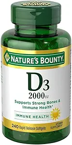 Bounty D3-2000 IE, 240 Softgels (pakket van 3)