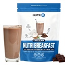 NutriBreakfast par Nutrilermo/Keto Protein Collagen Poudre avec MCT Oil/MCT Oil Powder/Keto Collagen Peptides avec gazon de type I et III (15.9, Chocolat)