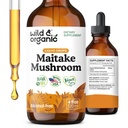 Wild & Organic Maitake Mushroom Tinctuur - Immune Support Supplement - Liquid Maitake Mushroom Extract - Vegan, Sugar & Alcohol-Free Drops - 4 fl oz