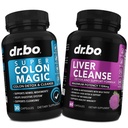Colon Cleanser Detox & Lever Reiniging - 15 dagen Colon Reiniging pillen Probiotische & lever Detox Ondersteuning Supplement Melk Thistle Dandelion - Bowel Movement Supplements for Intestinal Mtomach Bloating Gut
