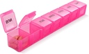 Roze XL Extra Large Wekelijkse en Dagelijkse Pillen Organisator voor Pillen/Vitamine/Visolie/Supplements (Roze)