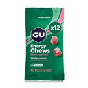 GU Energie Kauwen, Watermeloen Energie Gummies met Elektrolyten, Veganist, Glutenvrij, Kosher, Cafeïnevrij, en Dairy-Free On-The-Go Energie voor elke training, 12 Zakken (24 Serven Totaal)