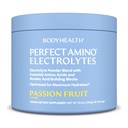 BodyHealth PerfectAmino Electrolytes Poudre Pas de sucre, Hydratation Jeûne Keto Zero Sucre Electrolytes Boisson Mélange avec Trace Minerals - Passion Fruit - 60 portions