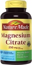 Nature Made Magnesium citraat 250 mg Dieetsupplement (Netcount 180 Zachte Gels), 180Count