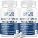 (2 verpakkingen) Neurotech IQ Brain Supplement Neurotech Iq Focus Formula Pillen (120 capsules)