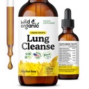 Wild & Organic Lung Cleanse Tinctuur - Mullein Leaf Extract voor Lungs - Herbal Detox Supplementen - Vegan, Sugar & Alcoholvrije Mullein Drops - 2 fl oz