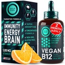 Vegan Vitamin B12 Liquid Drops - Snelwerkende B12 Sublingual 5000 mcg Methylcobalamine Supplement - Energie, Geheugen en Mood Ondersteuning - High-Potency One-Dropper Per Day - Natuurlijke Citrus smaak - 2oz