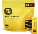 SALTT Electrolytes en poudre Mélange de boissons aromatisées - Mangue cuite - 30 paquets d'hydratation - Magnésium, potassium, sodium, minéraux traces - Zéro sucre et sans gluten - Essentiels de voyage