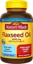 Nature Made Flaxseed Oil 1000 mg, Visvrij Omega 3-supplement, Dieetsupplement voor Hartgezondheidsondersteuning, 100 Softgels, 100 dagen Levering