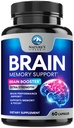 Hersengeheugensupplement Pillen - 3X Strength Nootropics for Concentration, Clarity & Focus Support - Hersengezondheid Cognitieve vitamines met Bacopa, Fosfatidylserine & DMAE, Brain Booster, 60 capsules