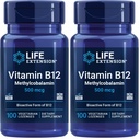 Levensverlenging Vitamine B12 Methylcobalamine 500mcg - Vitamine B12 Supplement voor Algemene Energie en Hersengezondheid - Suikervrije Vegetarische Lozen Los in uw mond - Eenmaal daags - 100 Tellen